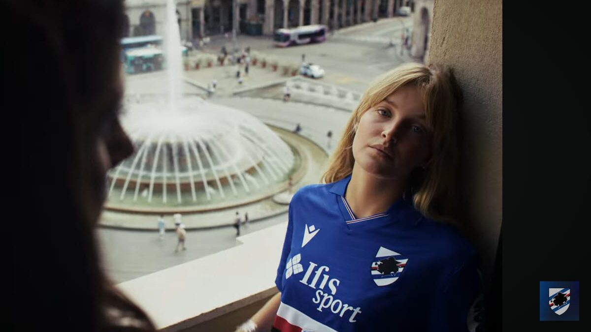 Sampdoria, è stata svelata la prima maglia per la stagione 2025-2026 - VIDEO 26 Prima maglia Sampdoria stagione 2025 2026 e1752826503256