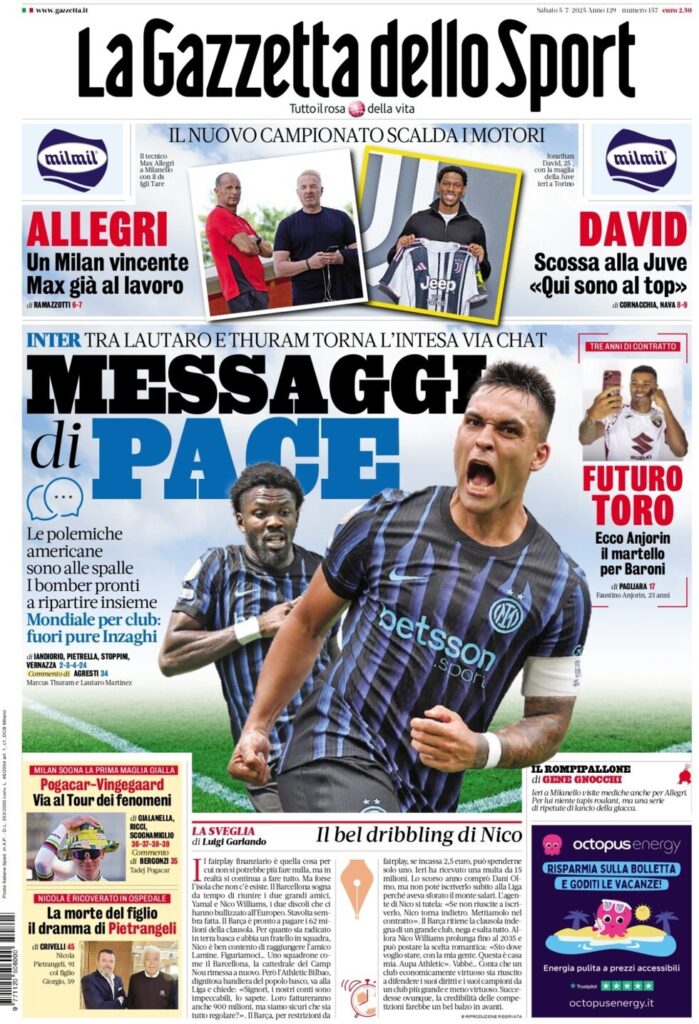 la gazzetta dello sport 010013287