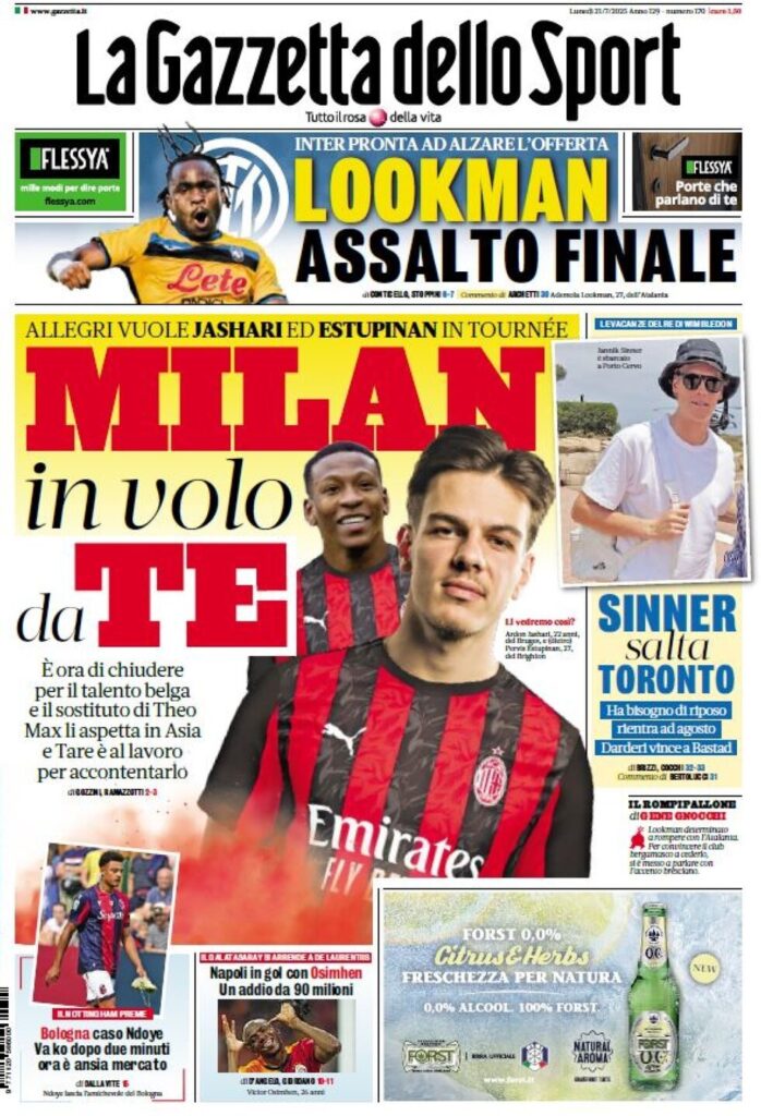 la gazzetta dello sport 011202933