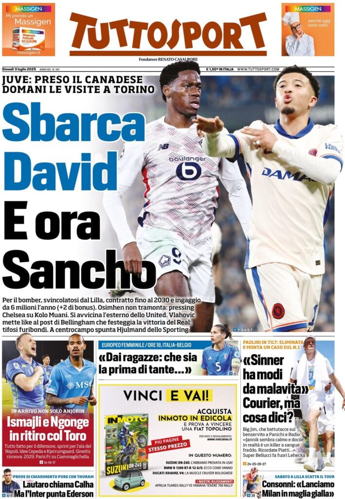 tuttosport 3 luglio