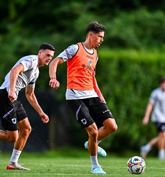 Hadzikadunic Cuni Allenamento Sampdoria