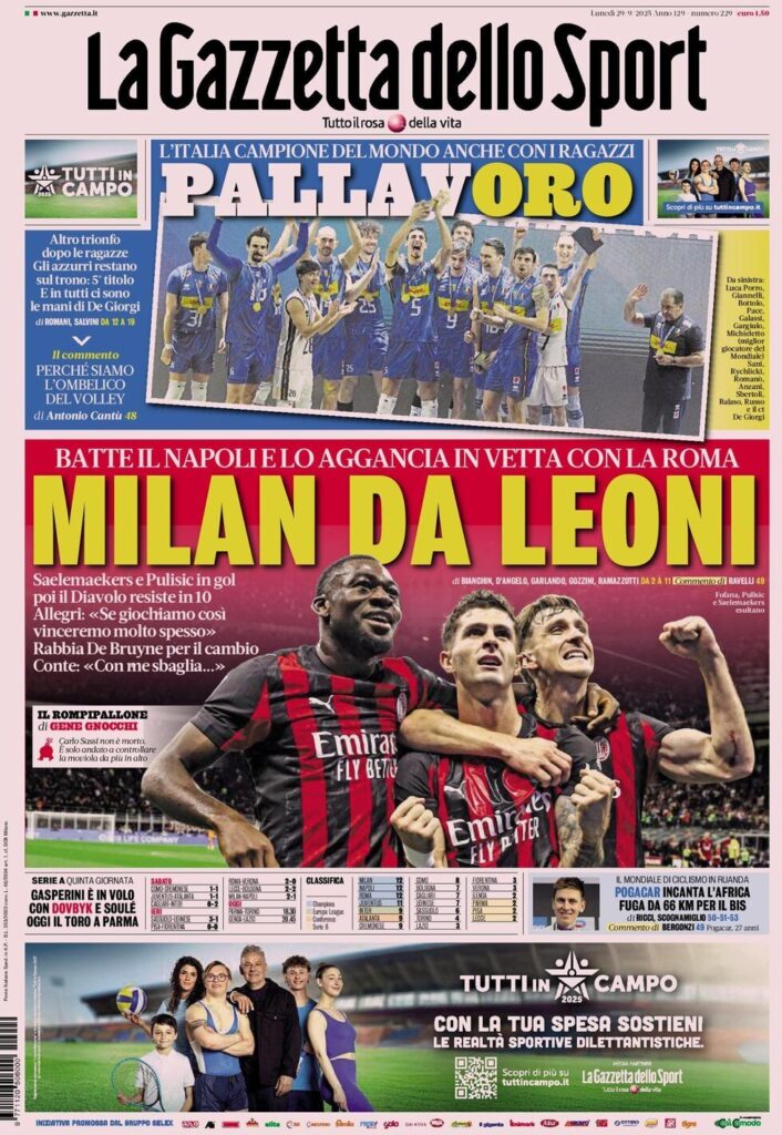 la gazzetta dello sport 0200134ei