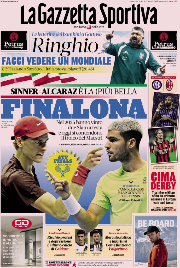 Rassegna stampa Sampdoria: prime pagine quotidiani sportivi - 16 novembre 2025 29 la gazzetta dello sport 065818xk0 1