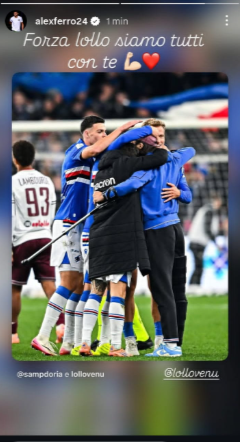 Infortunio Venuti, Ferrari rincuora il compagno di squadra: «Forza Lollo siamo tutti con te» - FOTO 27 Immagine 2025 12 27 222859