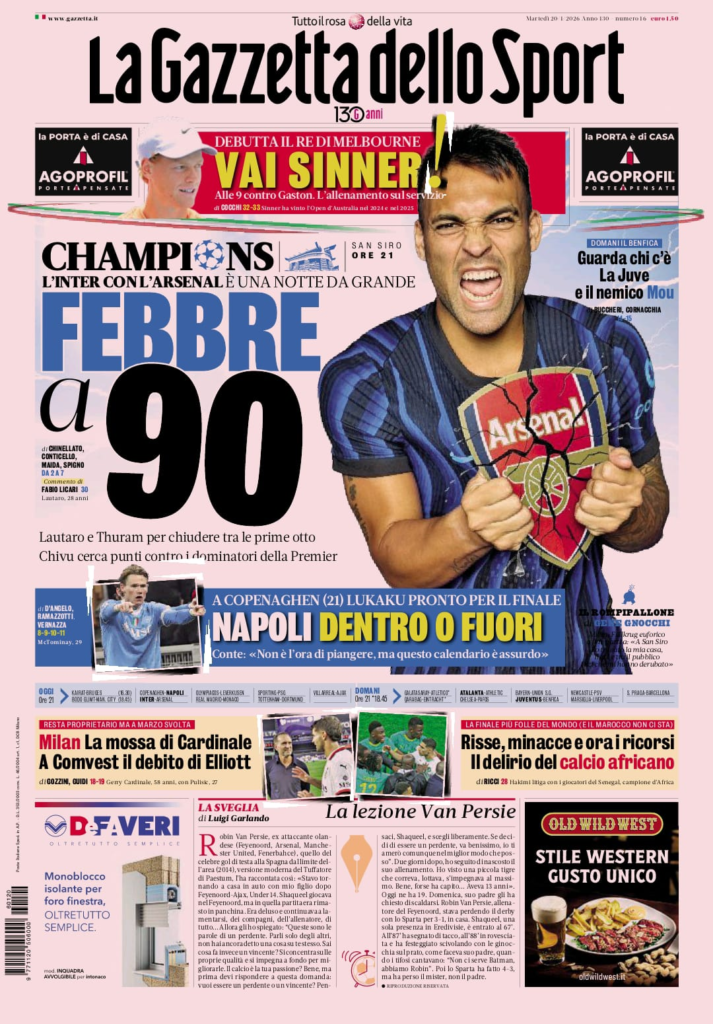 Rassegna stampa Sampdoria: prime pagine quotidiani sportivi - 20 gennaio 2026 27 image