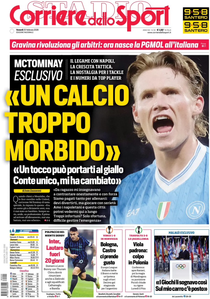 Rassegna stampa Sampdoria: prime pagine quotidiani sportivi - 20 febbraio 2026 28 image 26