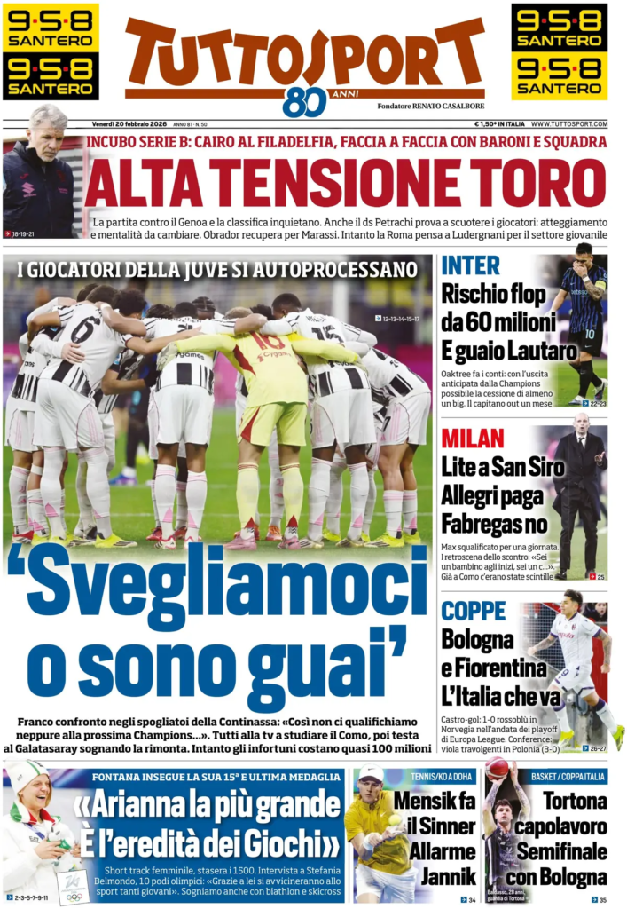 Rassegna stampa Sampdoria: prime pagine quotidiani sportivi - 20 febbraio 2026 29 image 27