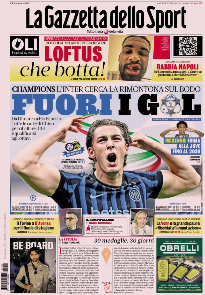 Rassegna stampa Sampdoria: prime pagine quotidiani sportivi - 24 febbraio 2026 27 image 29