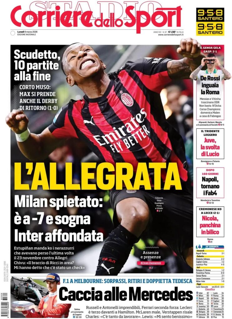 Rassegna stampa Sampdoria: prime pagine quotidiani sportivi - 9 marzo 2026 28 WhatsApp Image 2026 03 09 at 06.45.26