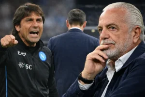 La coppia è scoppiata: Conte resta, l’altro se ne va. Lo ha deciso De Laurentiis