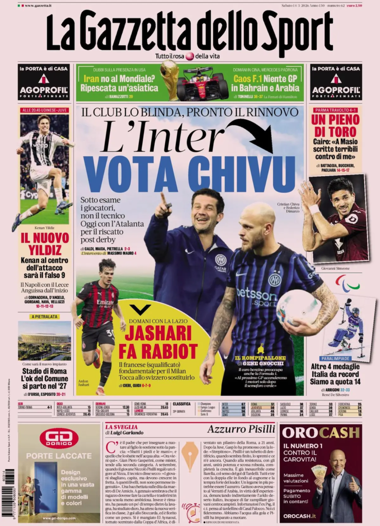 Rassegna stampa Sampdoria: prime pagine quotidiani sportivi - 14 marzo 2026 27 image 13