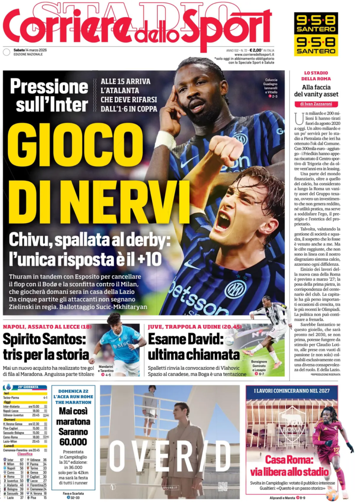 Rassegna stampa Sampdoria: prime pagine quotidiani sportivi - 14 marzo 2026 28 image 14