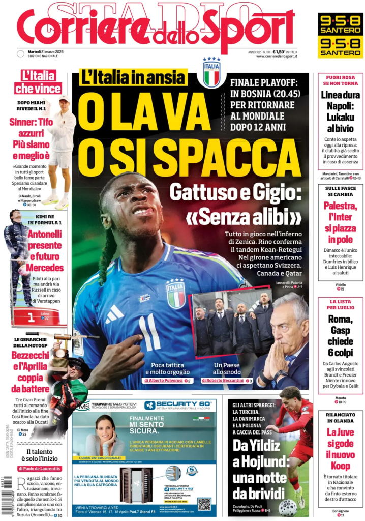 Le prime pagine dei principali quotidiani sportivi – 31 marzo 2026 29 image 32