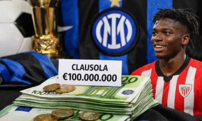 L'Inter potrebbe pagare la clausola per Nico Williams dell'Athletic Bilbao