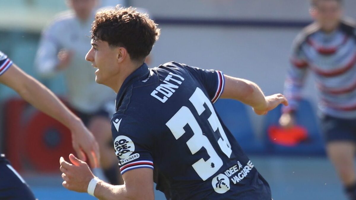 Conti, dalla pioggia del debutto alla consacrazione: così è nato il piccolo grande jolly blucerchiato 26 FotoSportmedia 285181 scaled e1775997224430