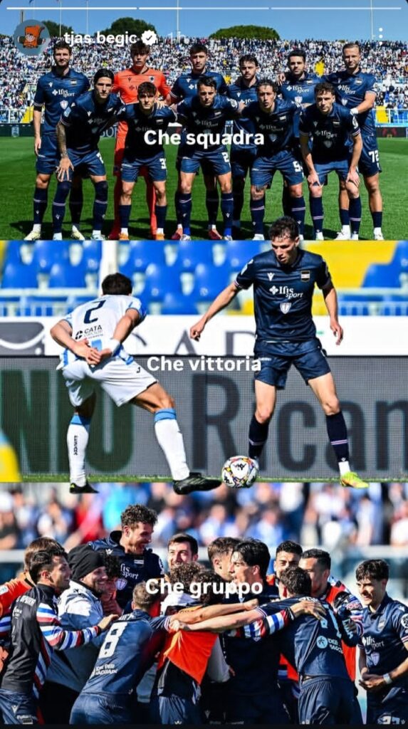 Sampdoria, Begic celebra il trionfo: «Che squadra, vittoria e gruppo!» - FOTO 27 WhatsApp Image 2026 04 11 at 21.35.08