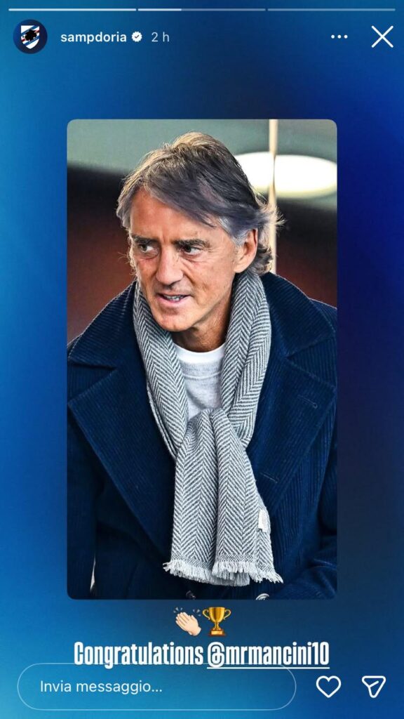 Ex Sampdoria, Mancini vince il campionato in Qatar con l'Al-Sadd! Il club blucerchiato si congratula - FOTO 27 WhatsApp Image 2026 04 14 at 11.42.18