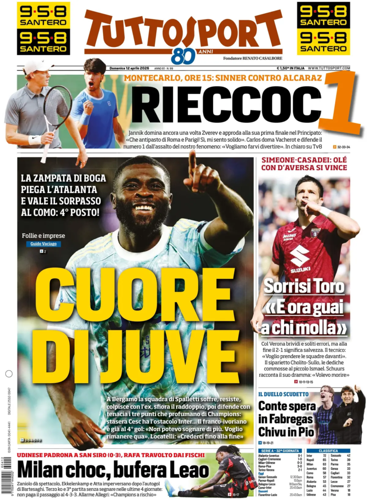 Le prime pagine dei principali quotidiani sportivi – 12 aprile 2026 27 image 10