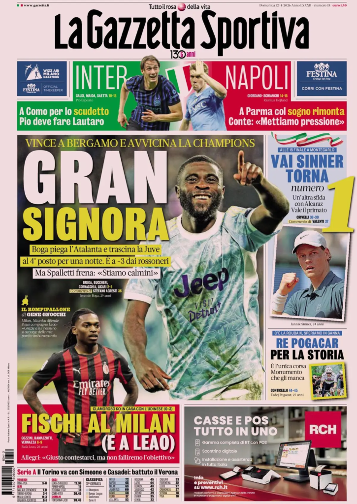 Le prime pagine dei principali quotidiani sportivi – 12 aprile 2026 28 image 11