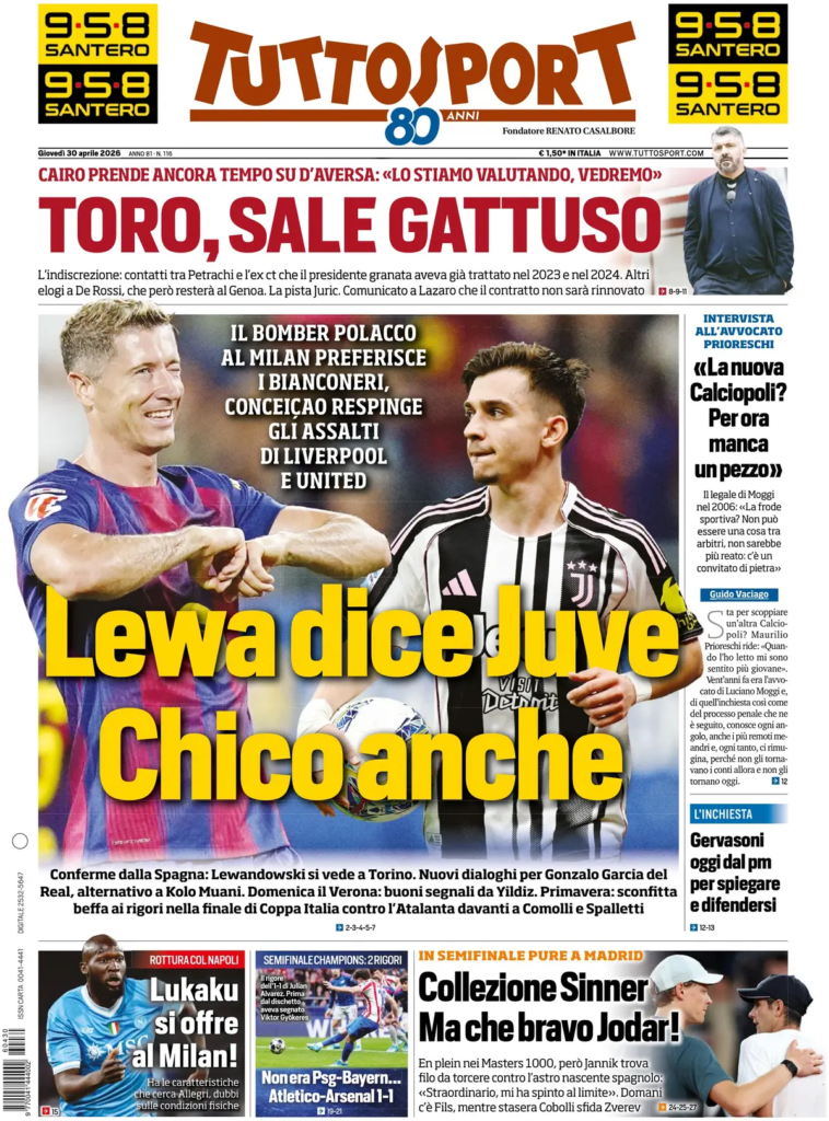 Le prime pagine dei principali quotidiani sportivi – 30 aprile 29 image 24