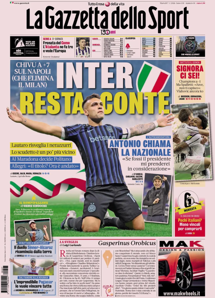 Le prime pagine dei principali quotidiani sportivi – 7 aprile 2026 28 image 4