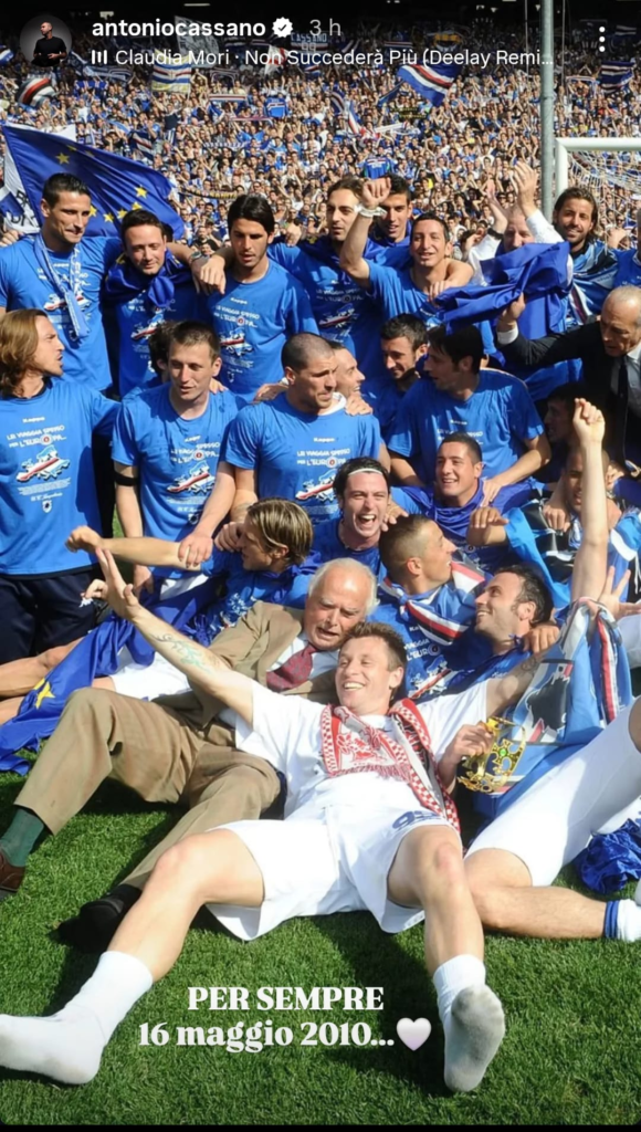 Cassano ha ricordato quell'indimenticabile qualificazione alla Champions: «Per sempre, 16 maggio» 27 image 13