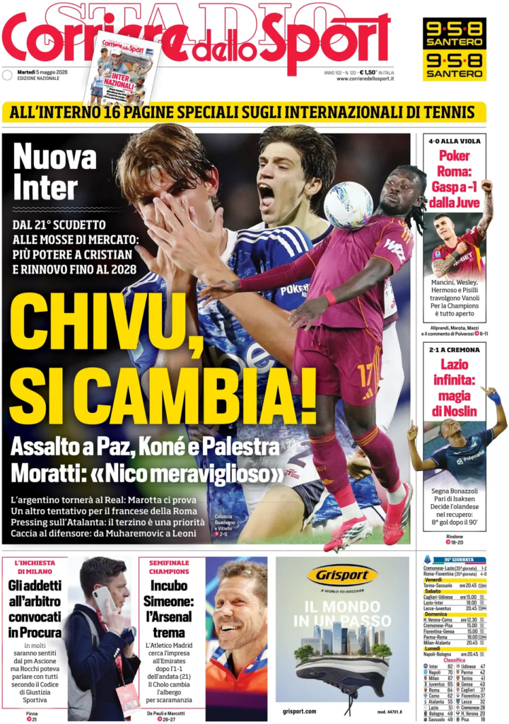 Le prime pagine dei principali quotidiani sportivi – 5 maggio 28 image 2
