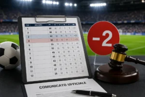 Due punti di penalizzazione, cambia la classifica: il comunicato ufficiale