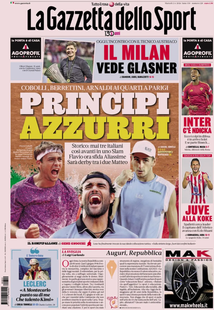 Rassegna stampa Sampdoria: prime pagine quotidiani sportivi - 2° giugno 2026 28 image 2