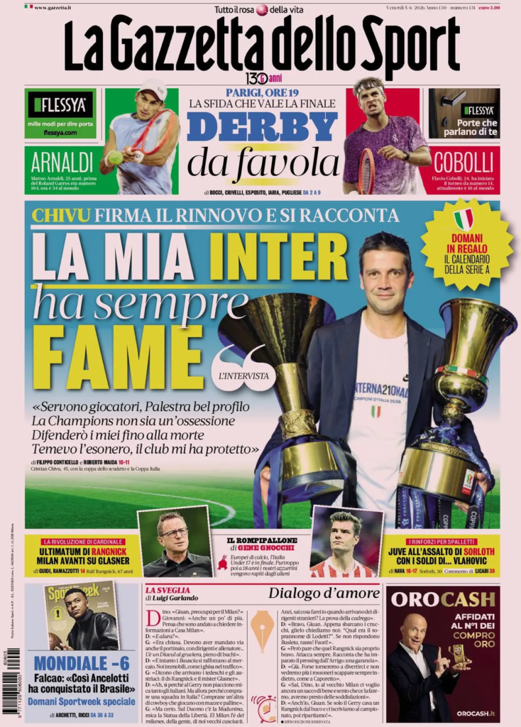 Le prime pagine dei principali quotidiani sportivi – 5 giugno 27 image 5