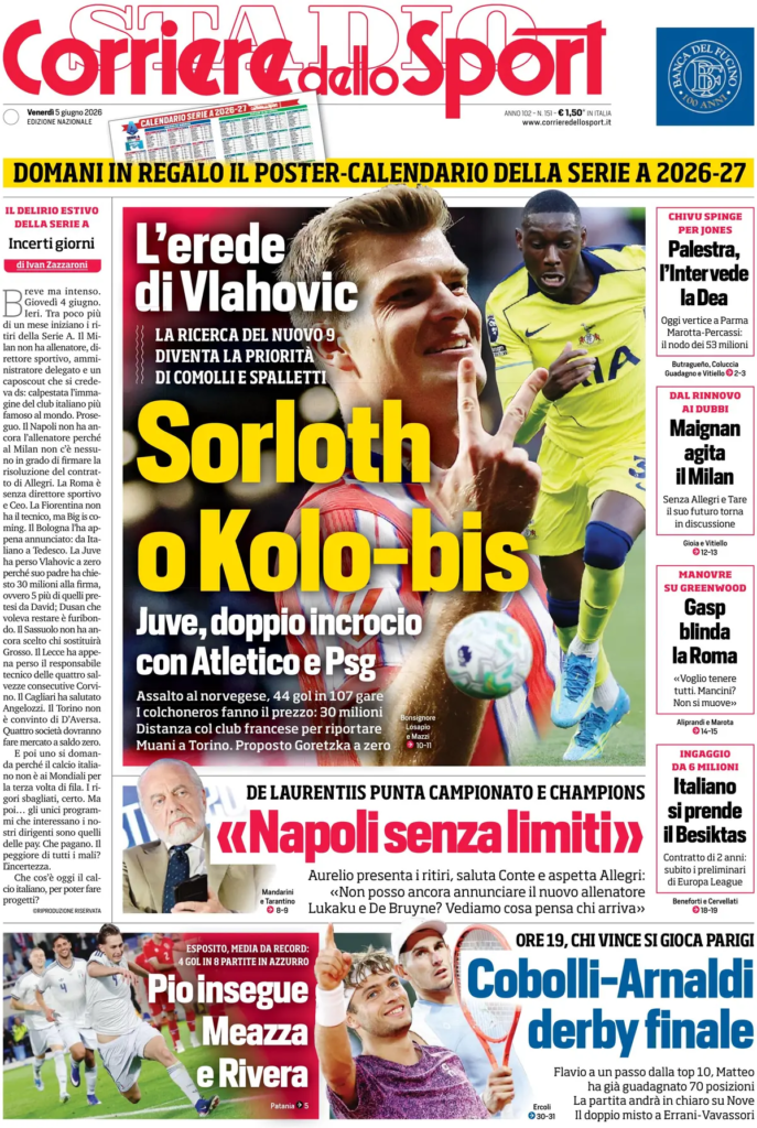 Le prime pagine dei principali quotidiani sportivi – 5 giugno 28 image 6
