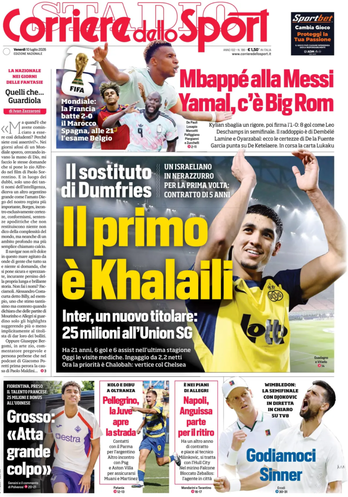 Le prime pagine dei principali quotidiani sportivi – 10 luglio 29 image 10