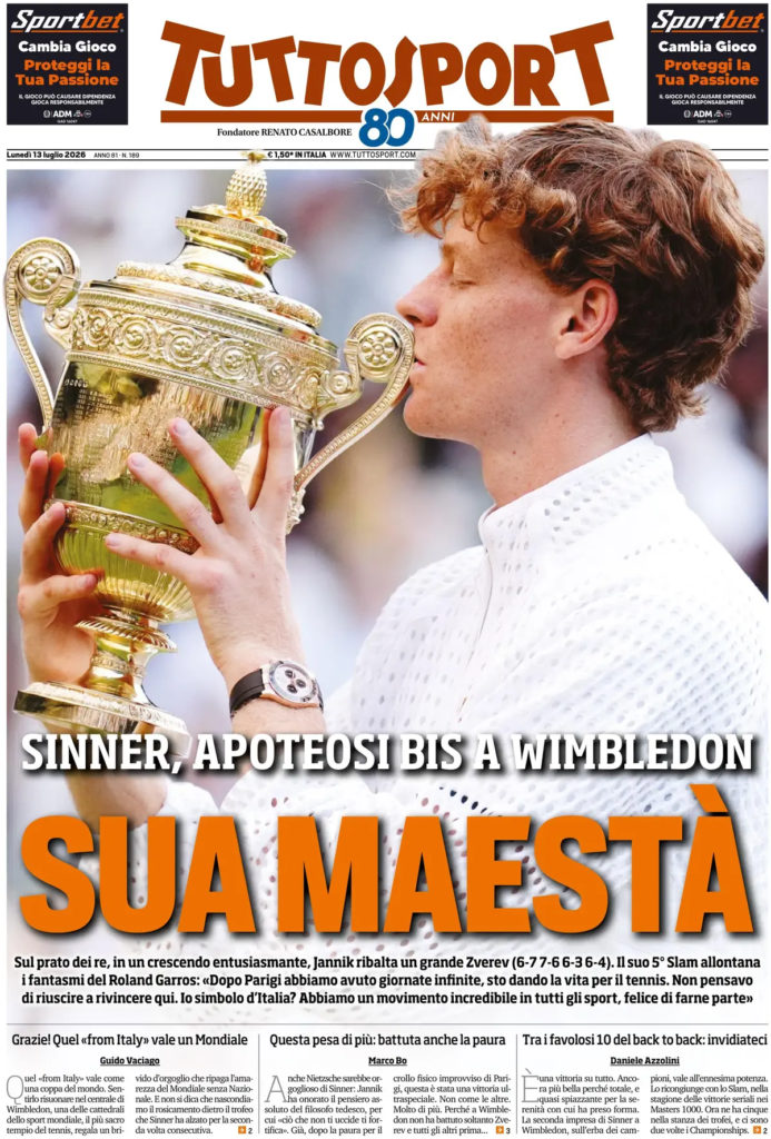 Le prime pagine dei principali quotidiani sportivi – 13 luglio 29 image 13