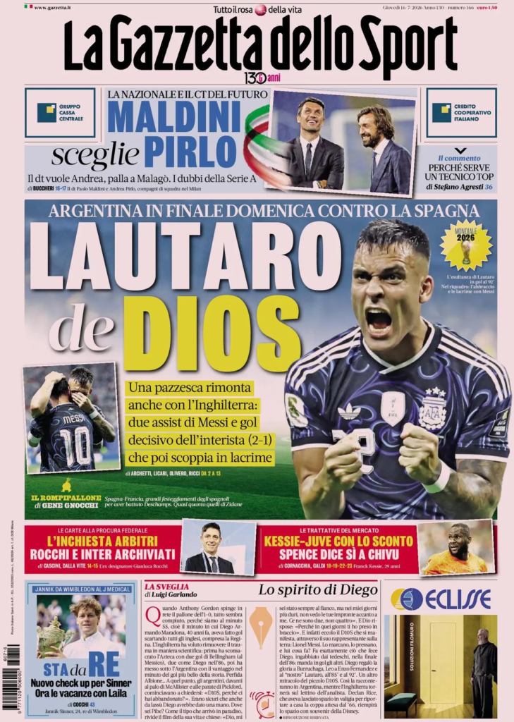 Le prime pagine dei principali quotidiani sportivi – 16 luglio 27 image 20