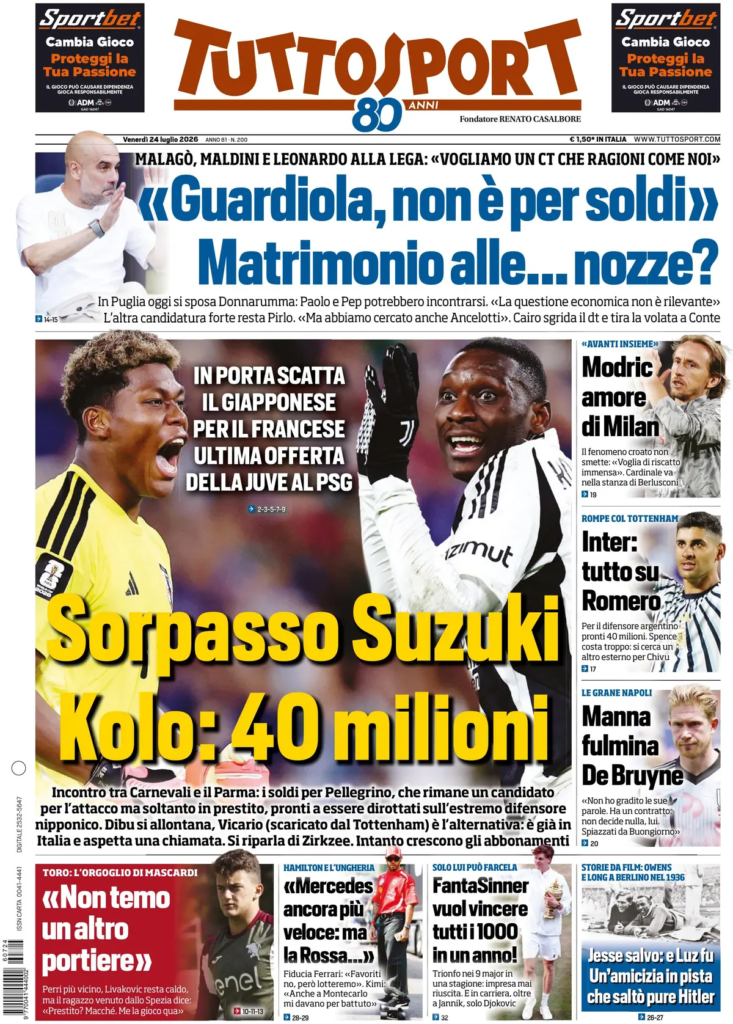 Le prime pagine dei principali quotidiani sportivi – 24 luglio 29 image 31