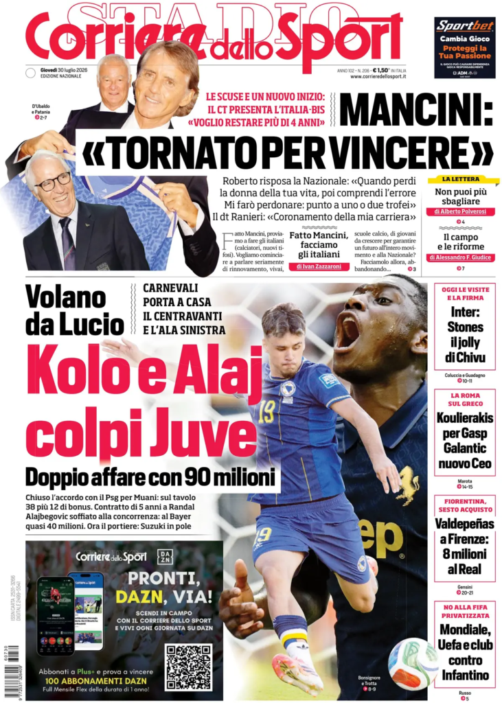 Le prime pagine dei principali quotidiani sportivi – 30 luglio 28 image 37