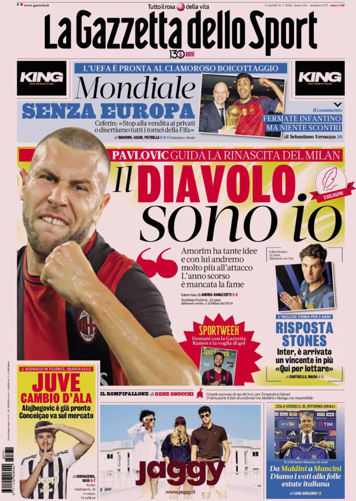 Le prime pagine dei principali quotidiani sportivi – 31 luglio 27 image 39
