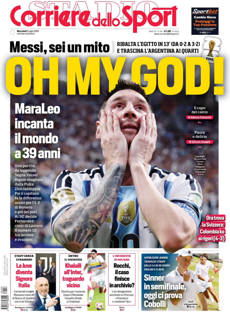Le prime pagine dei principali quotidiani sportivi – 8 luglio 28 image 5