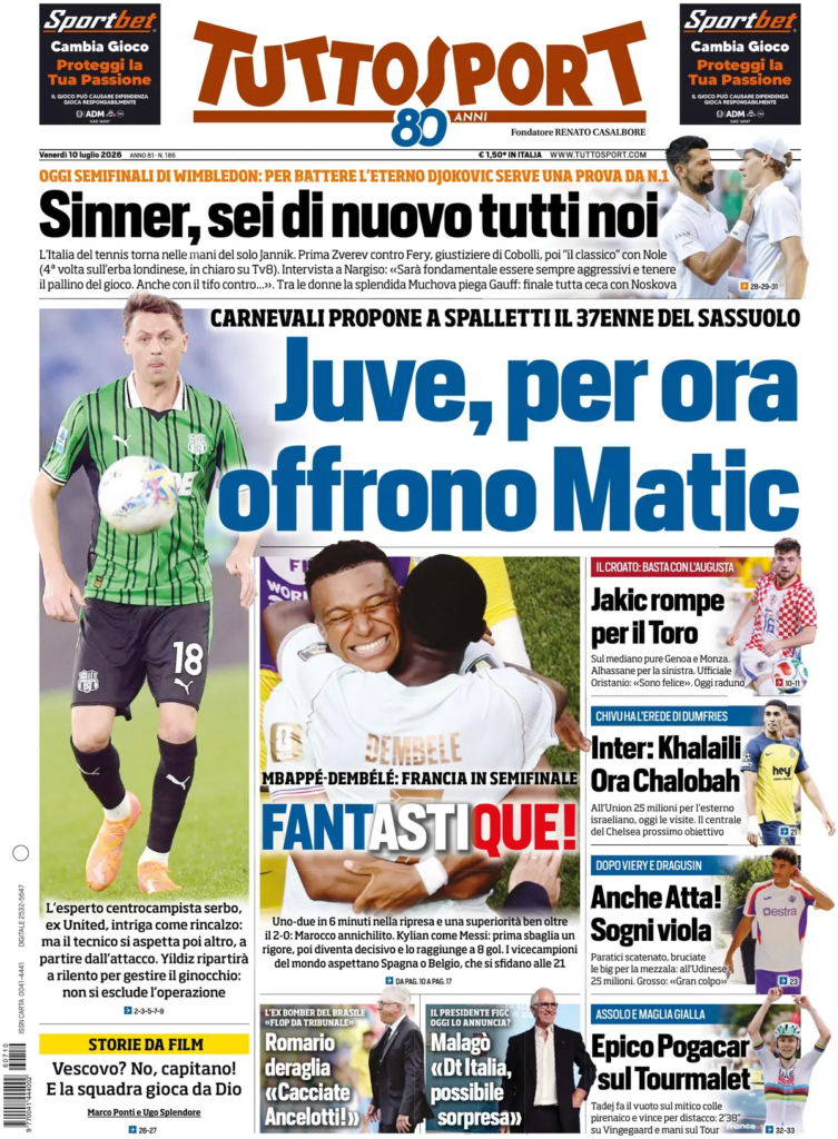 Le prime pagine dei principali quotidiani sportivi – 10 luglio 28 image 9
