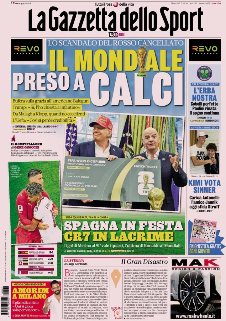 Le prime pagine dei principali quotidiani sportivi – 7 luglio 29 la gazzetta dello sport 033302b149sj7
