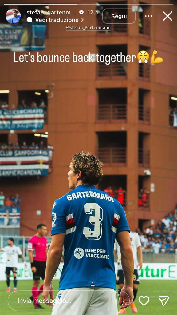 Gartenmann non si abbatte dopo la sconfitta maturata al Ferraris: «Rialziamoci insieme!» - FOTO 27 WhatsApp Image 2026 08 30 at 21.45.20