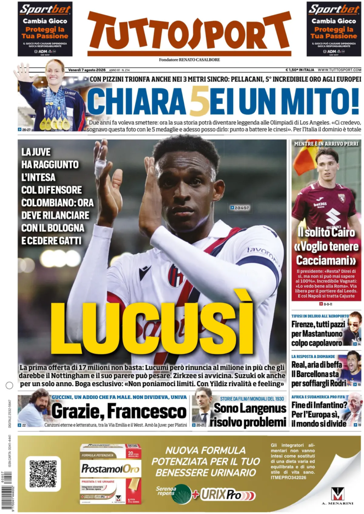 Rassegna stampa Sampdoria: prime pagine quotidiani sportivi - 7° agosto 2026 29 image 17