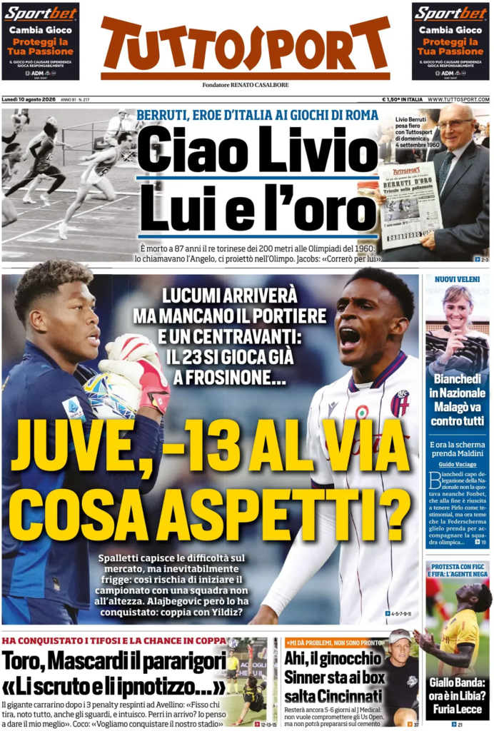 Rassegna stampa Sampdoria: prime pagine quotidiani sportivi - 10 agosto 2026 29 image 25