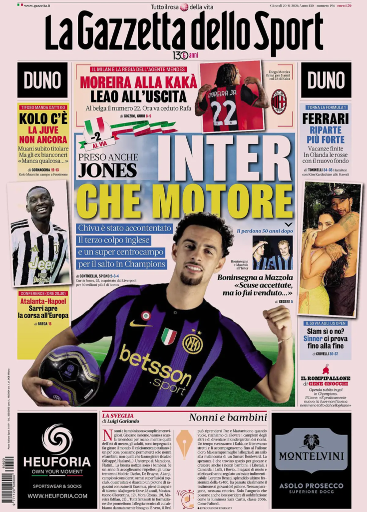 Rassegna stampa Sampdoria: prime pagine quotidiani sportivi - 20 agosto 2026 29 image 34