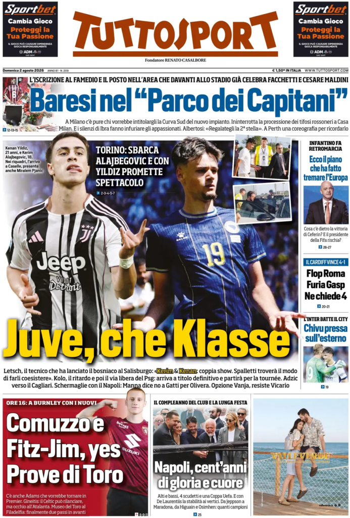 Rassegna stampa Sampdoria: prime pagine quotidiani sportivi - 2° agosto 2026 29 image 4