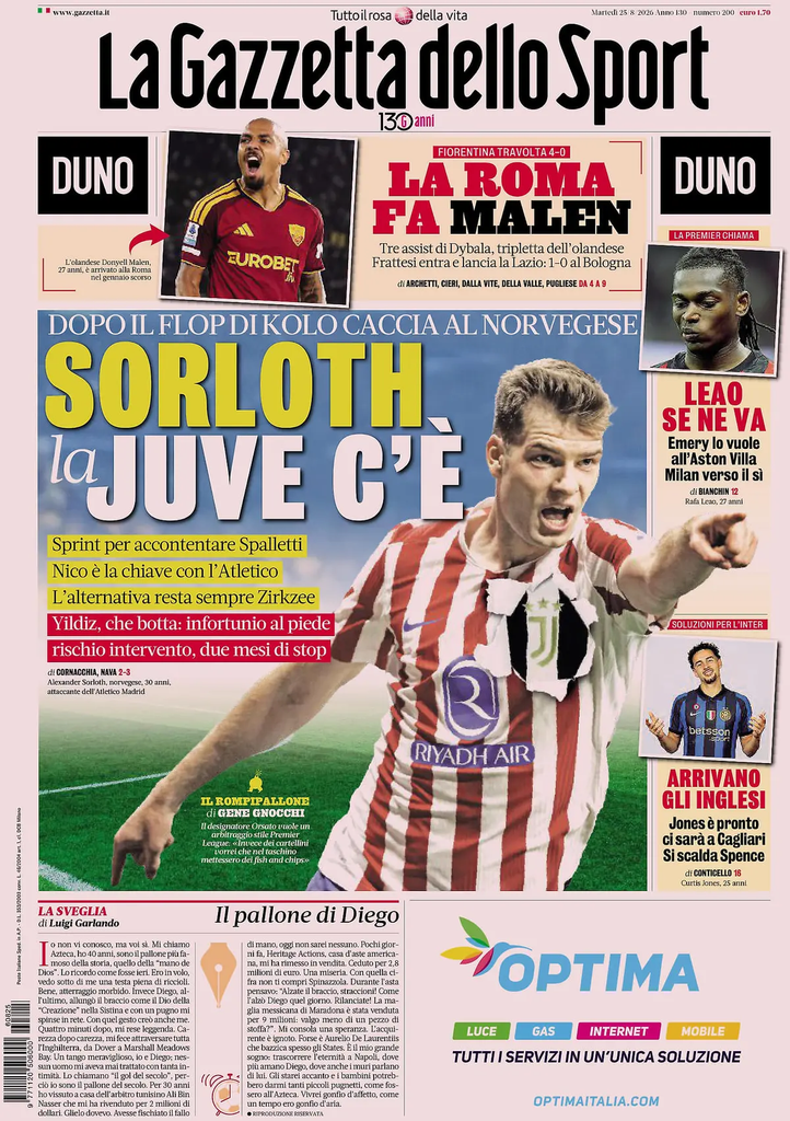 Le prime pagine dei principali quotidiani sportivi – 25 agosto 27 image 42