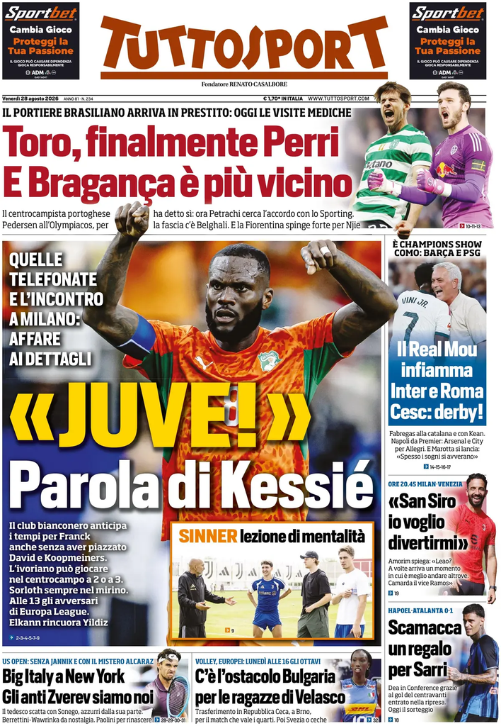 Le prime pagine dei principali quotidiani sportivi – 28 agosto 29 image 47