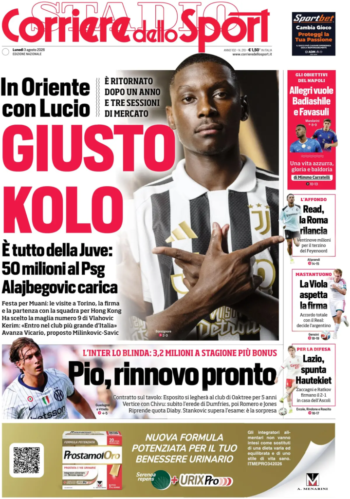 Rassegna stampa Sampdoria: prime pagine quotidiani sportivi - 3° agosto 2026 28 image 7