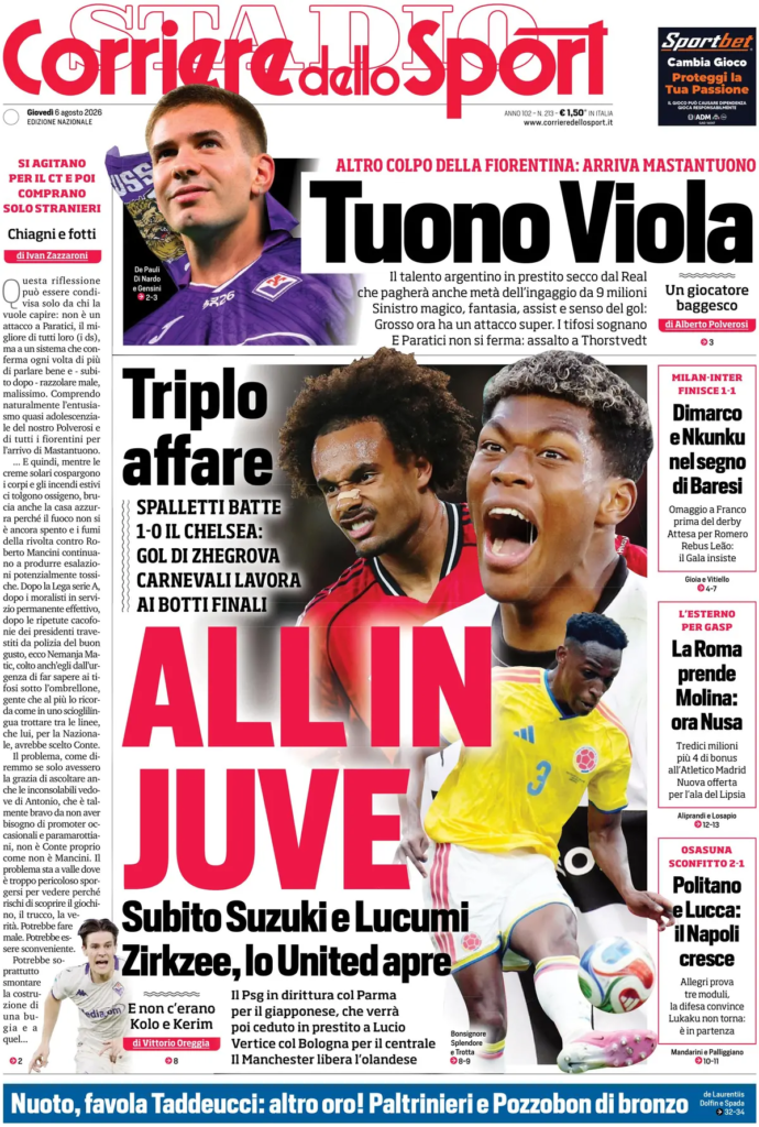 Rassegna stampa Sampdoria: prime pagine quotidiani sportivi - 6° agosto 2026 27 image 9