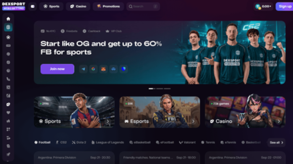Dexsport Casino Review 2026: No-KYC Web3 Casino 1 dexsport